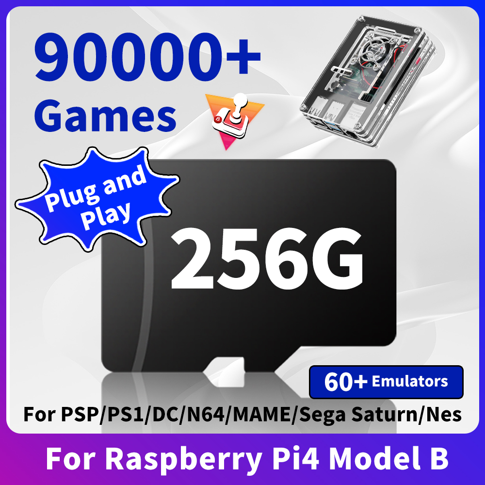 Gaming Console Emulator - Batocera Linux 39 Game TF Card