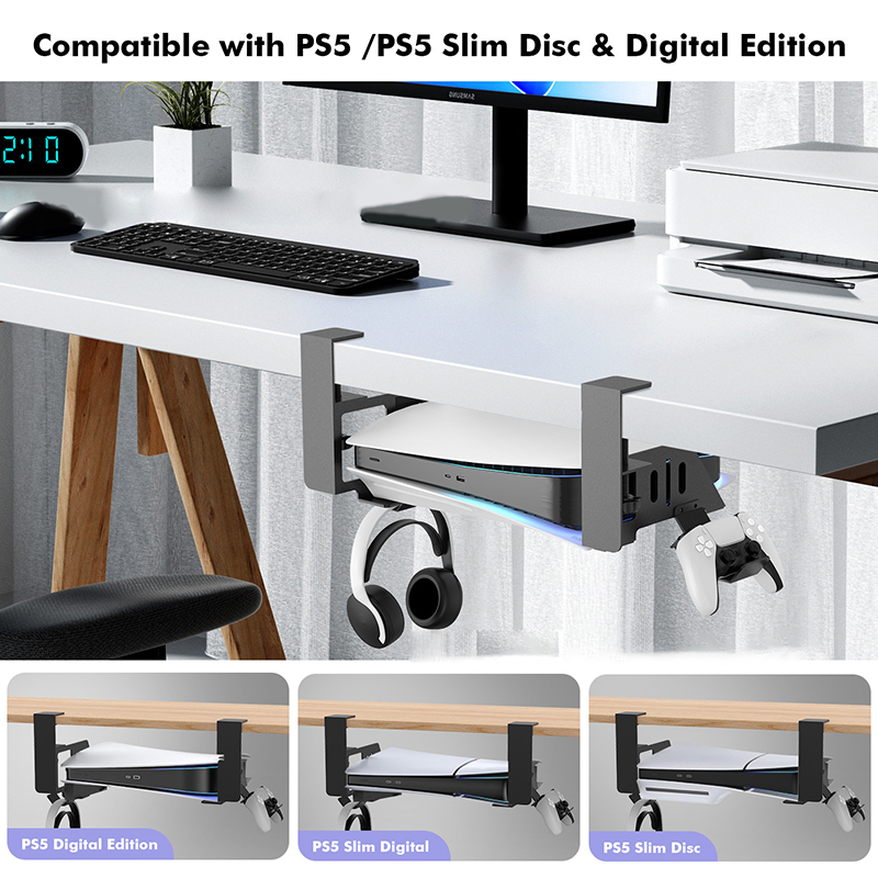 Gaming Console Ps5 - Under Table Hanging Holder For PS5