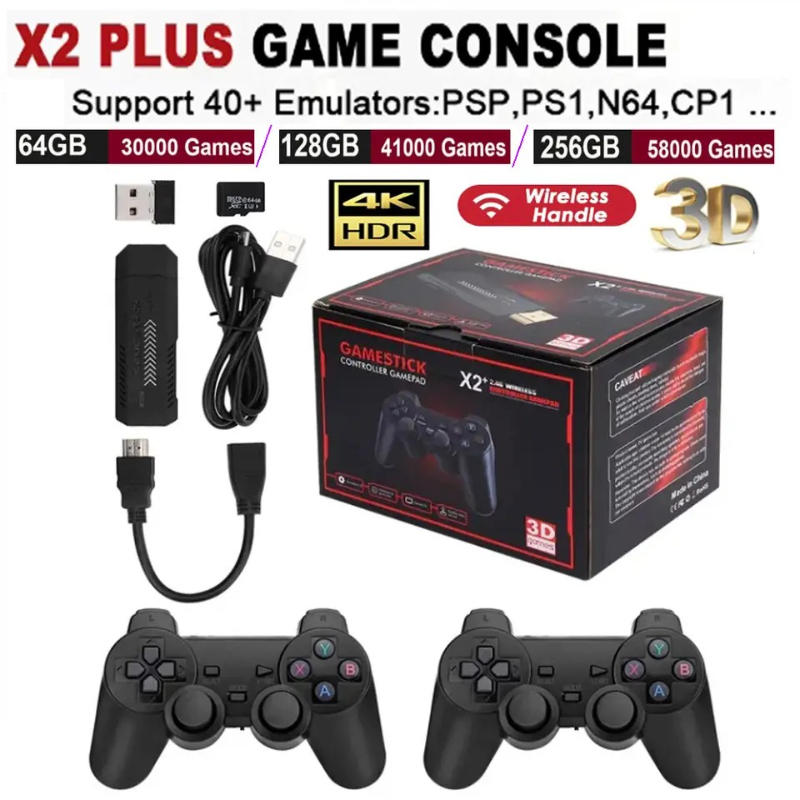 Gaming Console Emulator - X2 Plus Game Stick 4K HD