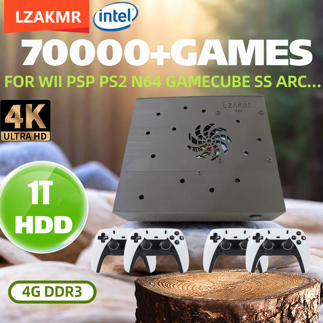 Gaming Console Emulator - 4G/8G Built-in 85000 Games 1T HDD