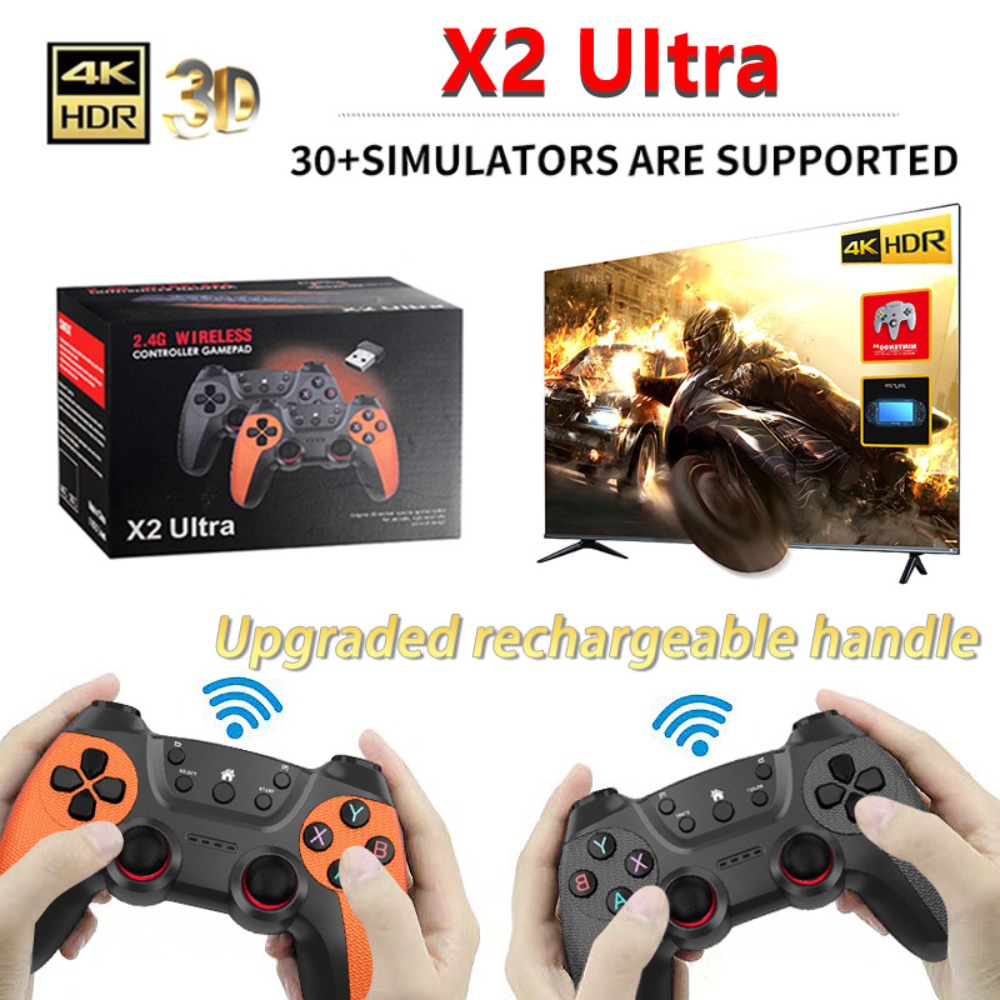 Gaming Console Emulator - X2 Ultra Retro Game Stick 4K,