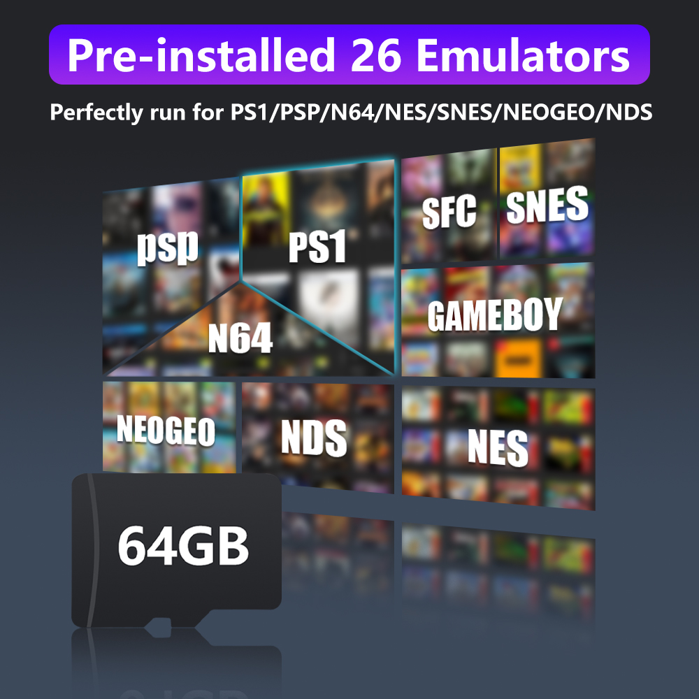 64GB Game Card for R36S Retro  - Gaming Console Emulator recension och pris