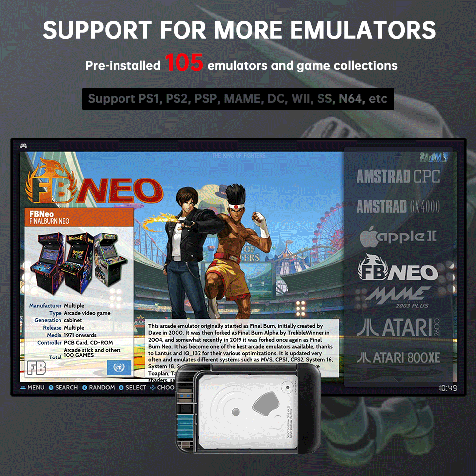 Retrobat 2T Portable  External - Gaming Console Emulator recension och pris