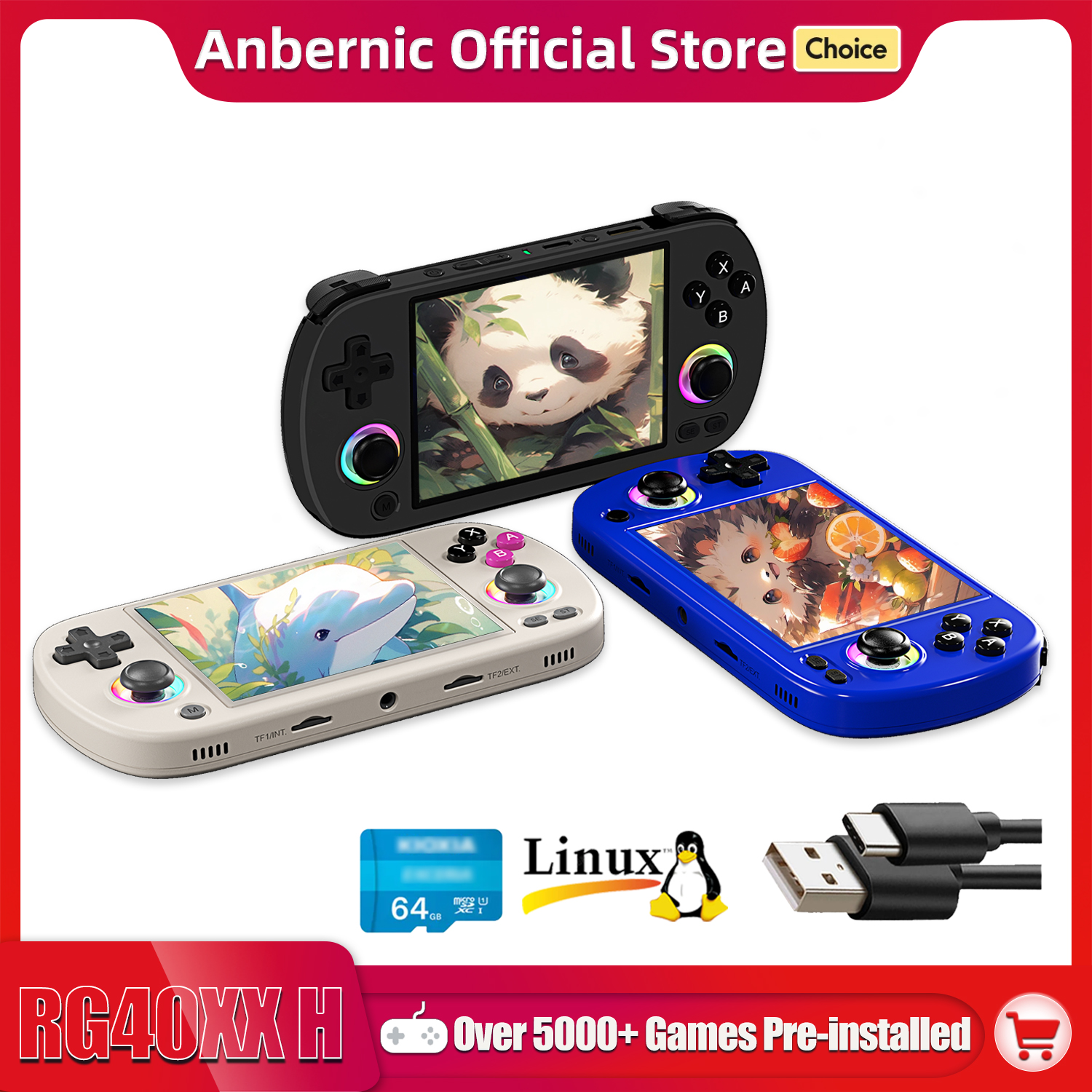 ANBERNIC RG40XX H Handheld Gam - Gaming Console Emulator recension och pris