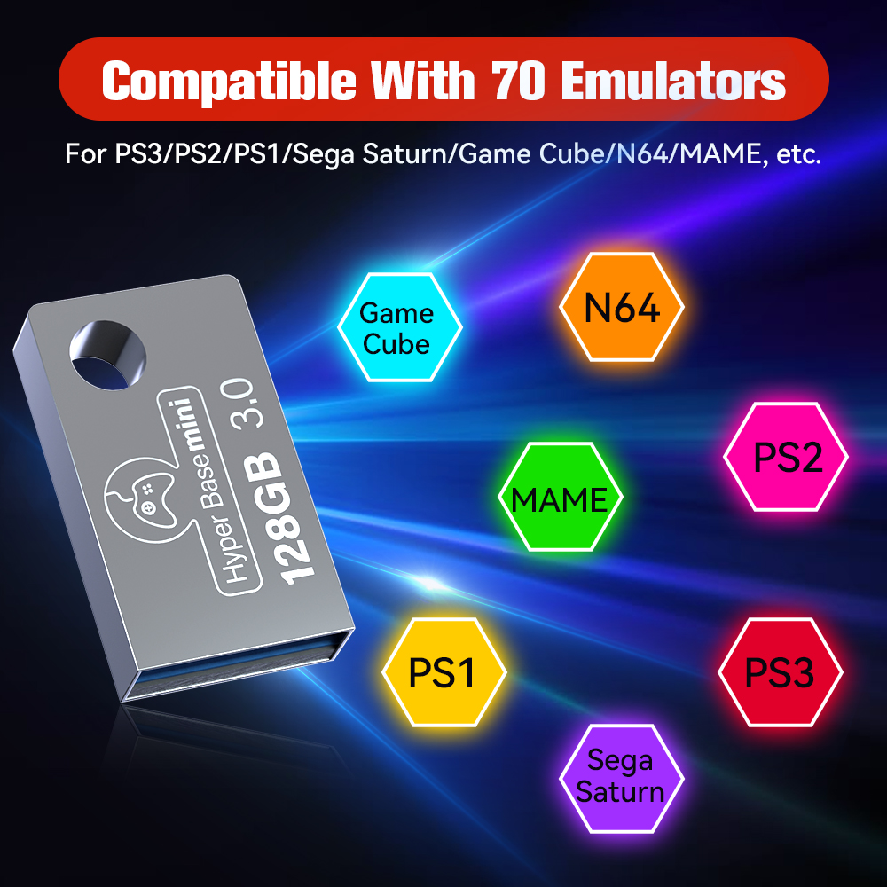 Batocera 128G Gaming Stick Wit - Gaming Console Emulator recension och pris