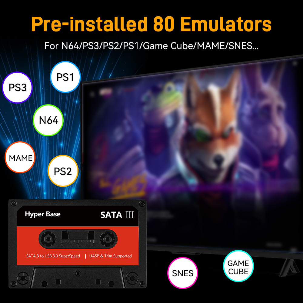 Batocera 500G/2T Emulator Game - Gaming Console Emulator recension och pris