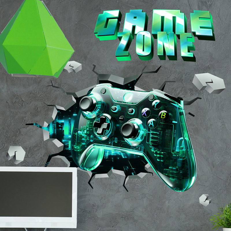 Game Zone Gaming Mural Broken  - Gaming Console Wallpaper recension och pris