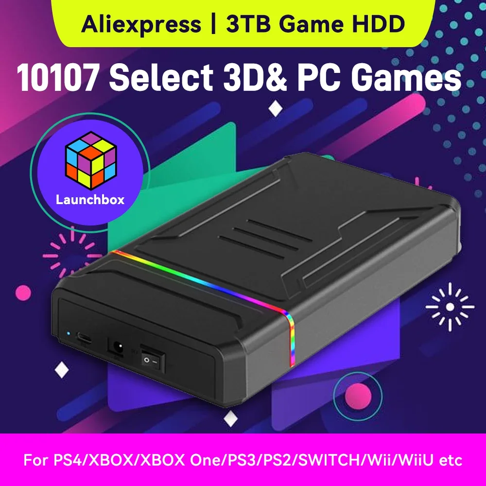 3TB Launchbox Portable Gaming  - Gaming Console Emulator recension och pris