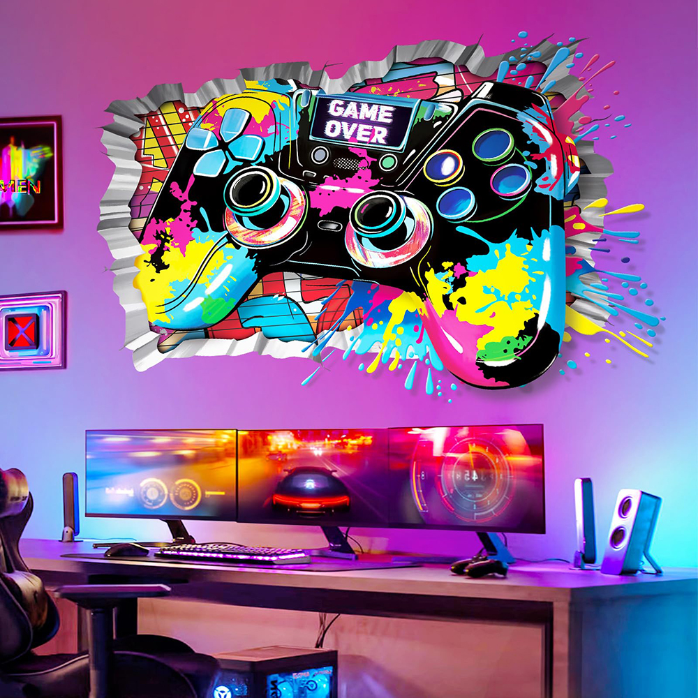 3D Game Joystick Controller Wa - Gaming Console Wallpaper recension och pris