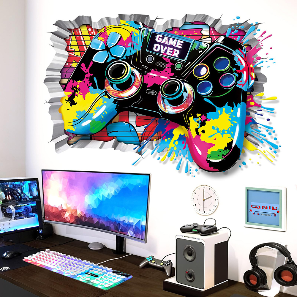 3D Game Joystick Controller Wa - Gaming Console Wallpaper recension och pris
