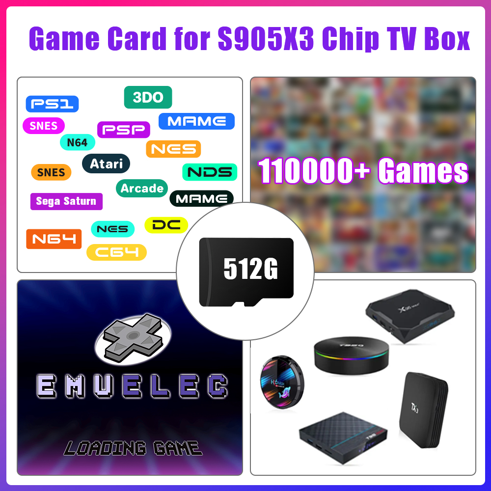 Game TF Card for S905X3 Chip T - Gaming Console Emulator recension och pris