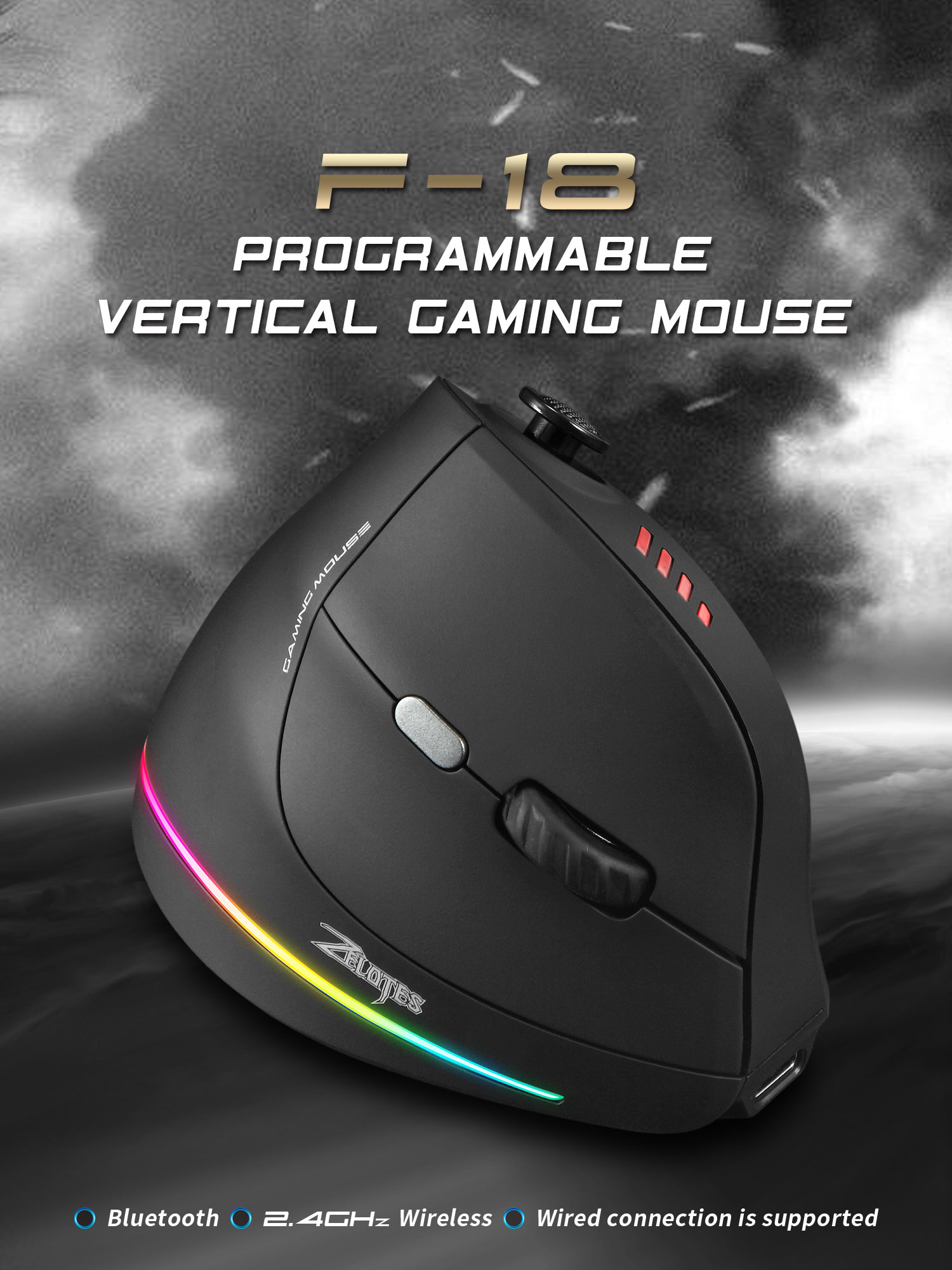 Jomaa RGB Backlit Wireless Ver - Pad Gaming Console recension och pris
