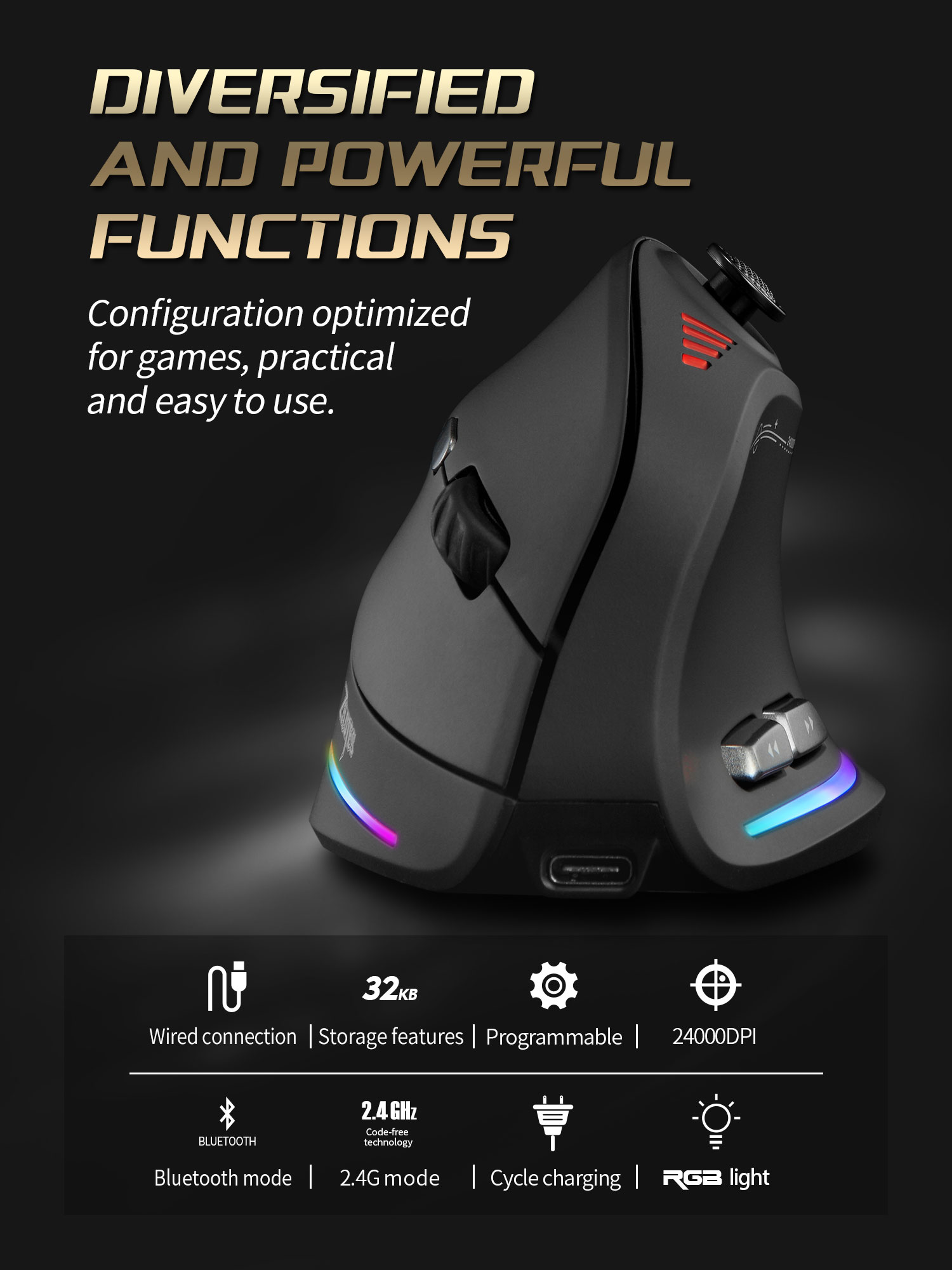 Jomaa RGB Backlit Wireless Ver - Pad Gaming Console recension och pris
