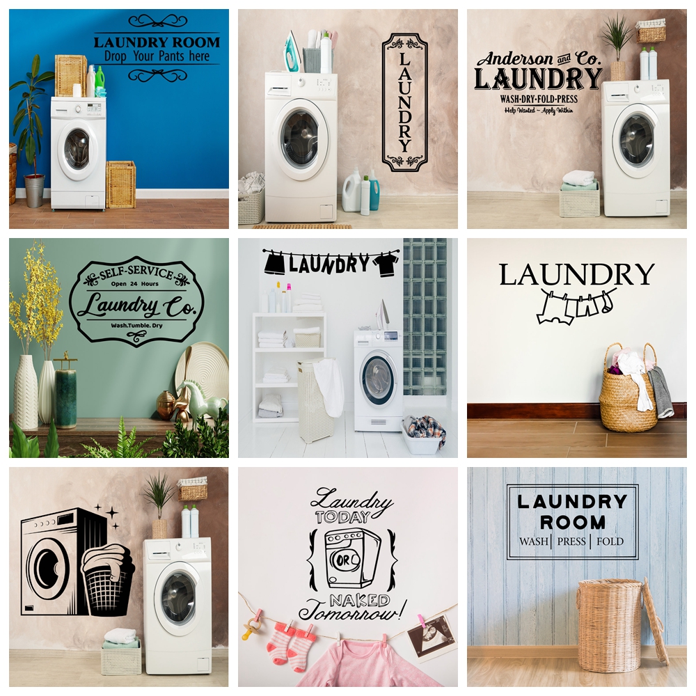 1 pc laundry room Sticker Wate - Gaming Console Wallpaper recension och pris