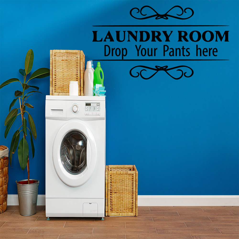 1 pc laundry room Sticker Wate - Gaming Console Wallpaper recension och pris