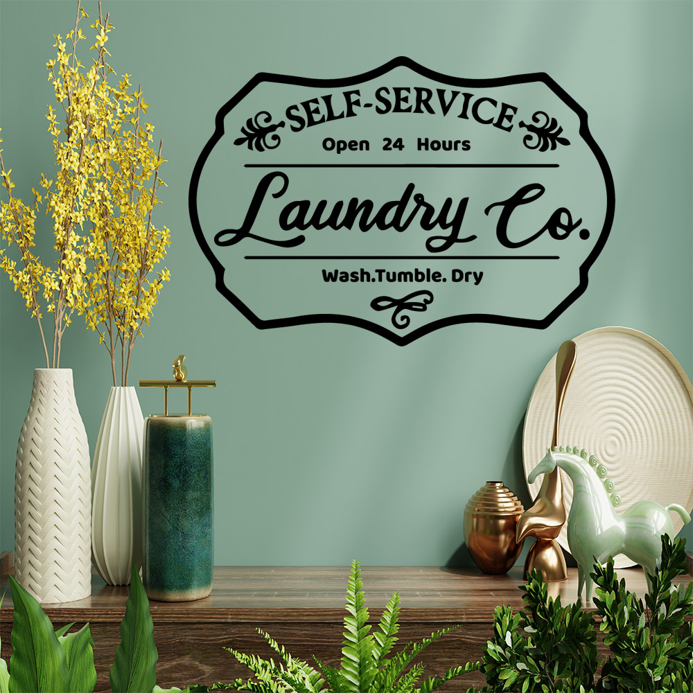 1 pc laundry room Sticker Wate - Gaming Console Wallpaper recension och pris